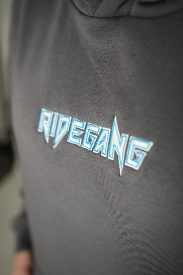 Stitch Hoodie Magnet Grey