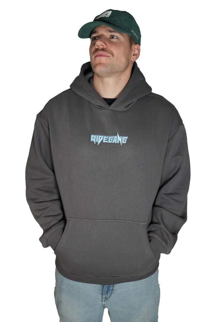 Stitch Hoodie Magnet Grey