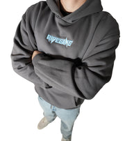 Stitch Hoodie Magnet Grey